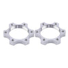 Image of YouCY 2 Pcs Bicycle Free Wheel Hubs Disc Brake Rotor Disc 6 Bolt Bicycle Freewheel Threaded Hubs Disk Bike Disc Brake Rotor Flange Adapter,44MM